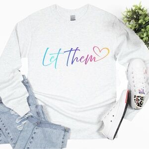 Let them graphic t-shirt inspirational tee made to order new black. XXL 2XL 3XL